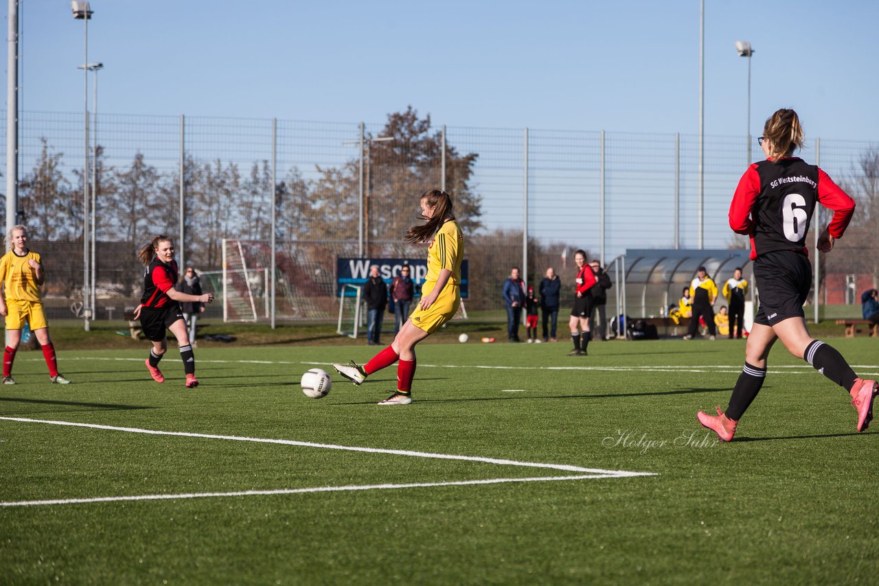 Bild 354 - B-Juniorinnen SG Weststeinburg/Bei - SV Fisia 03 : Ergebnis: 1:2